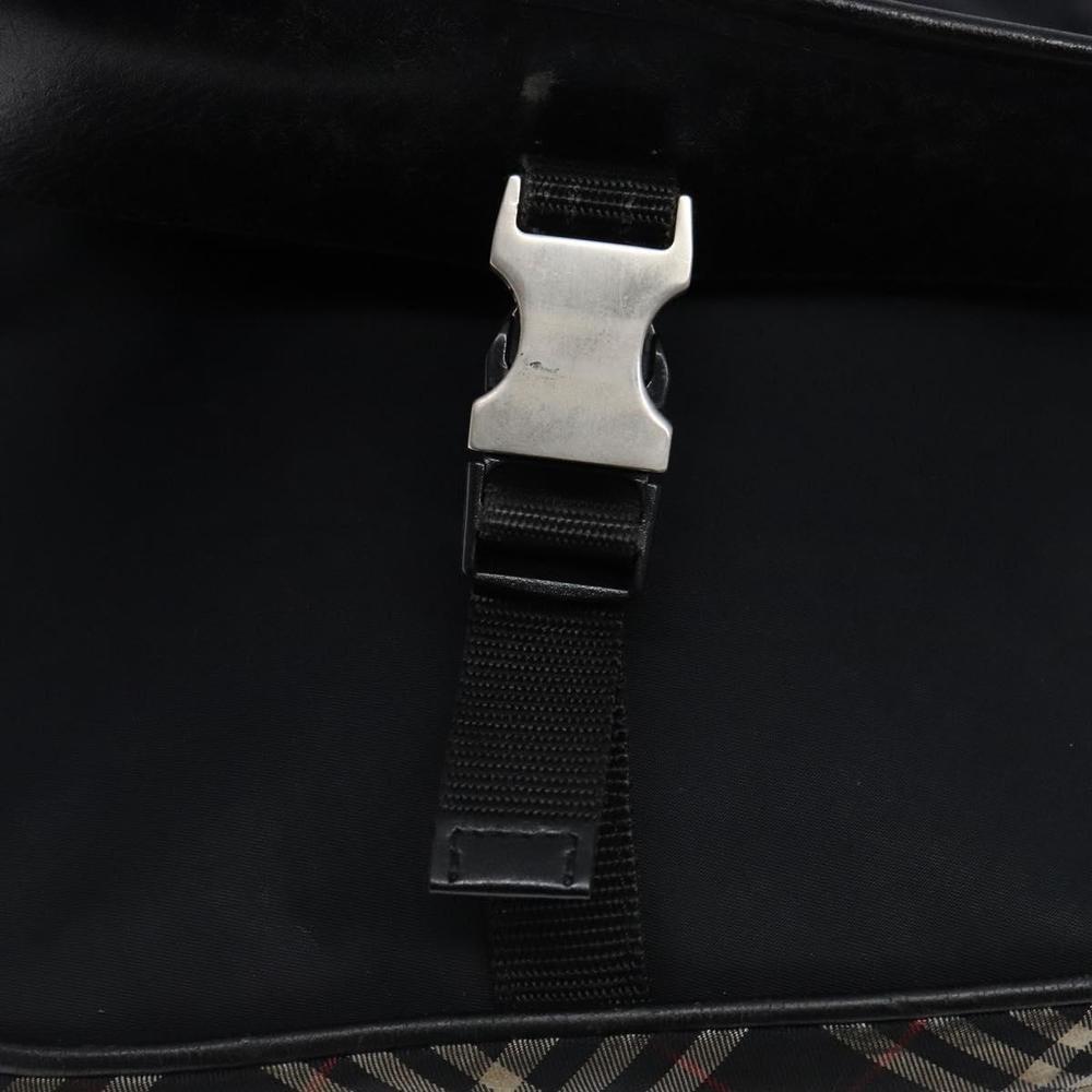 BURBERRY Black Label Shoulder Bag Nylon Black Silver Auth bs28327 - Picture 10 of 16